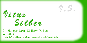 vitus silber business card
